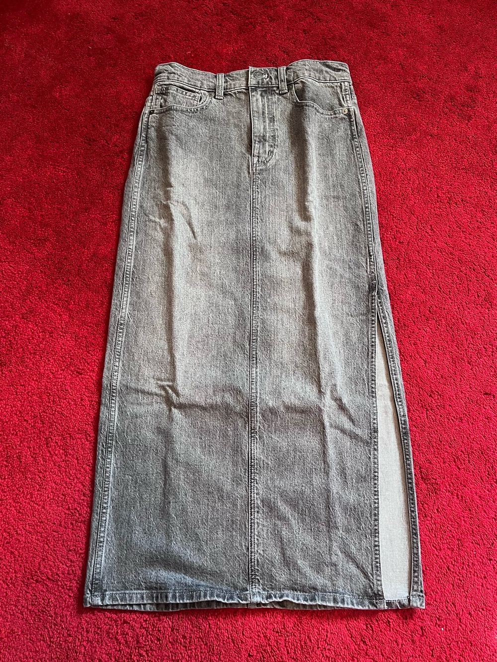 NWT Madewell Denim Midi Skirt